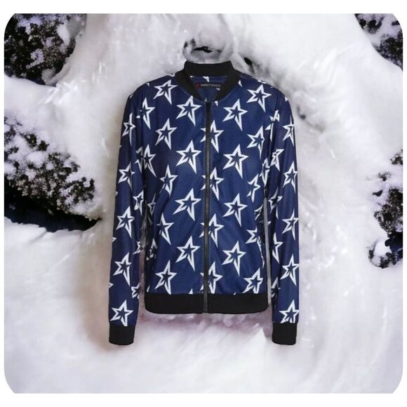 NEW Perfect Moment Star Mesh Zip-Up Ski Jacket in Blue Luxury Activewear XS NWT - Picture 1 of 11
